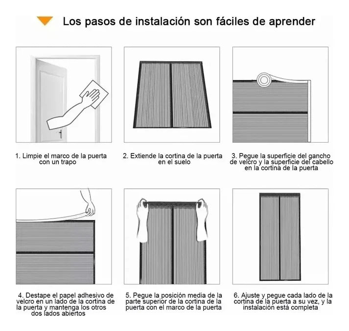 🧲🚪Cortina de puerta magnética para insectos - 2x1