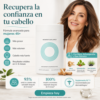 Cápsulas para Crecimiento Capilar – Densidad y Volumen para Mujeres