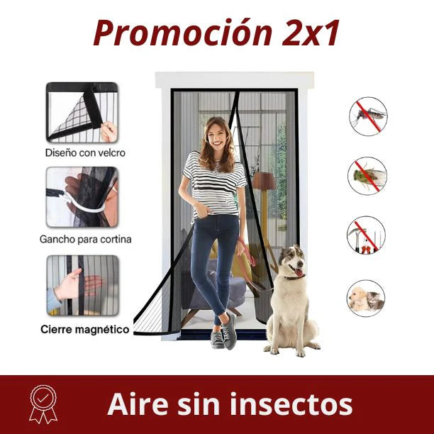 🧲🚪Cortina de puerta magnética para insectos - 2x1